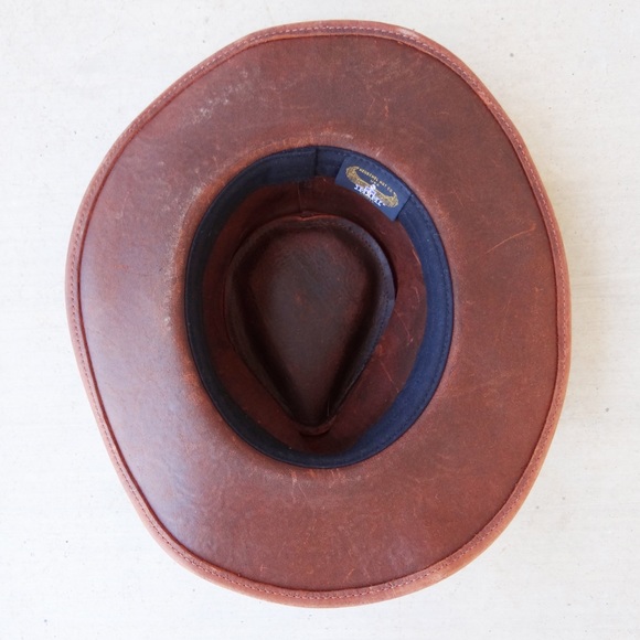 Henschel Walker, Full Grain Leather, Shapeable Brim, Braided Band - Picture 3 of 5